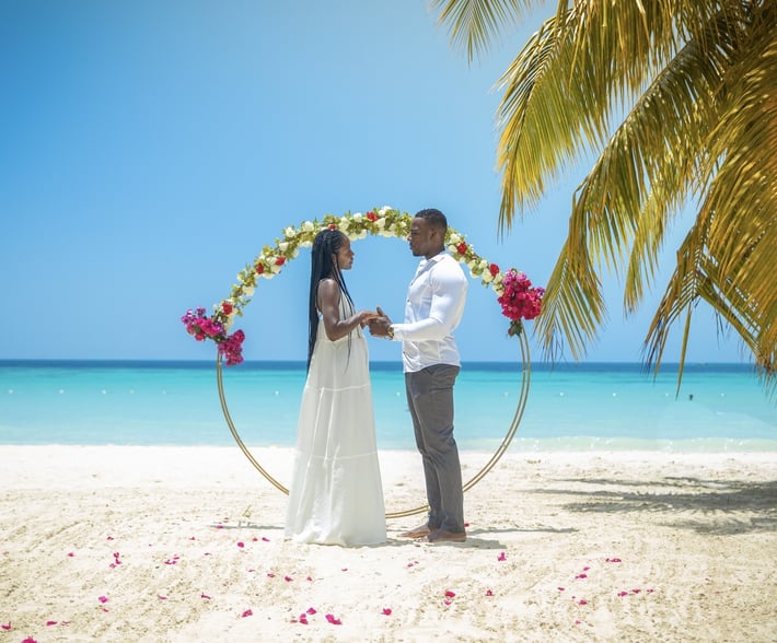 Charela inn wedding on the beach