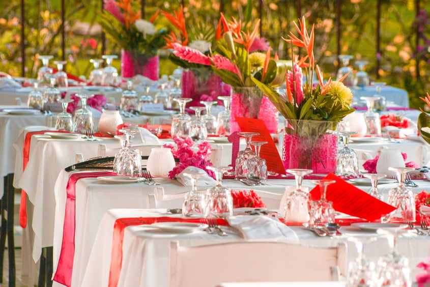 Charela Inn Wedding table setup